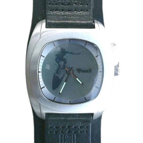 Vintage Fossil JR-8290 Big Tic Surfer Digital Animation Display Men's Watch Rare - Picture 1 of 11